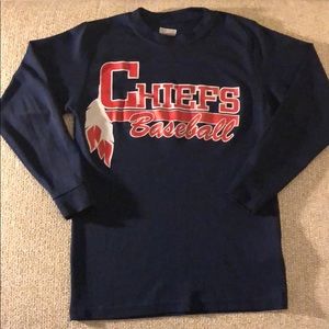 Chiefs baseball long sleeve fitted quick dry shirt